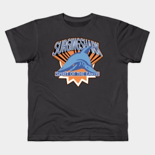 Surging Shark Spirit Kids T-Shirt